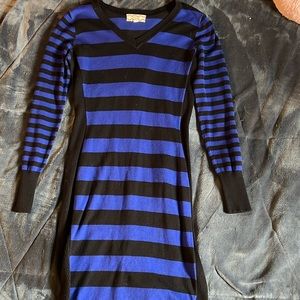 short dress. size medium. black and blue.
